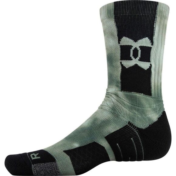 Under Armour Men's 8-12 Women's 9-12 Green/Black Project Rock Playmaker Crew Soc - Picture 1 of 6